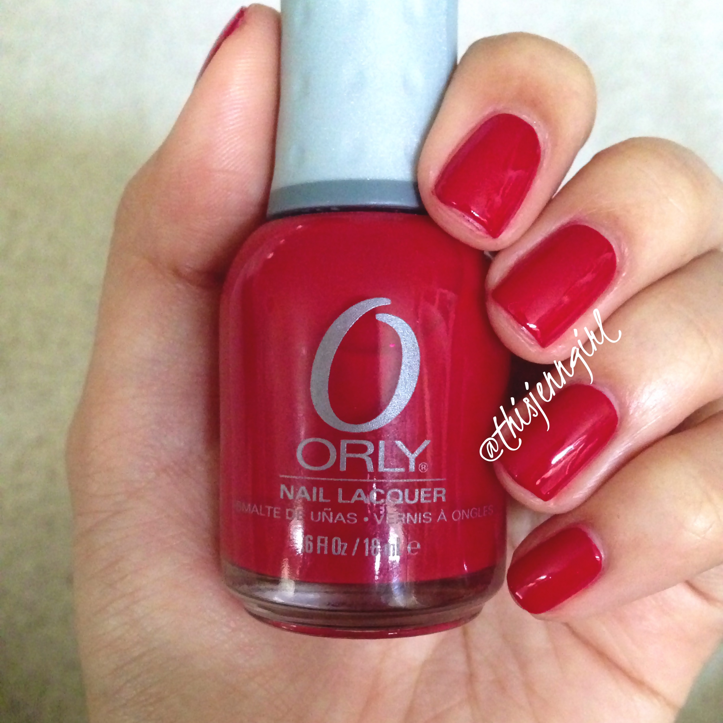 Red Flare by Orly  Red flare, Red manicure, Manicure